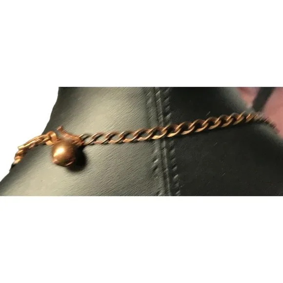 Vintage Bell Trading Post Copper Leaf and Berry Link Choker Necklace MCM - Picture 4 of 4